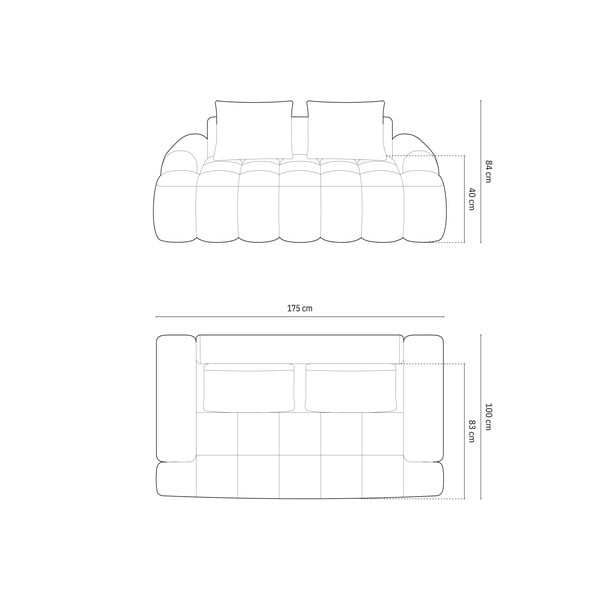 Béžová pohovka 175 cm Linz – Cosmopolitan Design-image-4