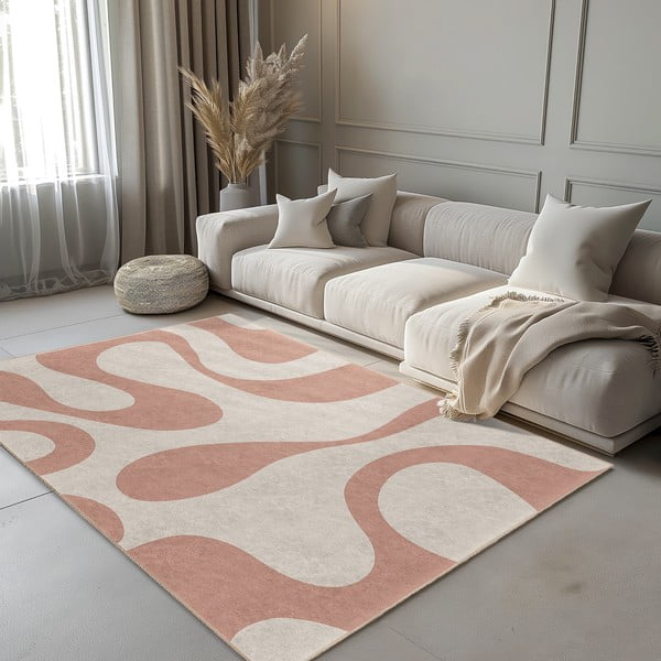 Ružový prateľný behúň 60x230 cm Strawberry Latte – Mila Home-image-1