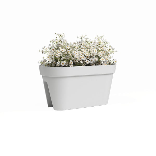 Závesný kvetináč na zábradlie z recyklovaného plastu 60 cm Capri – Artevasi-image-1