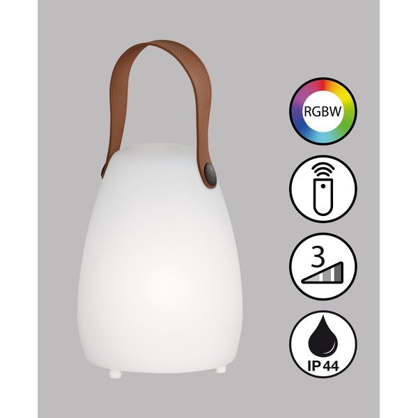 LED prenosné vonkajšie svietidlo na diaľkové ovládanie na USB ø 12 cm Ruby – Fischer & Honsel-image-2