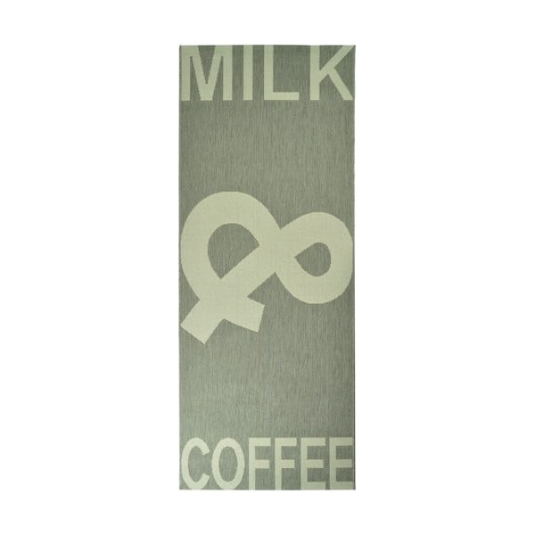 Kuchynský koberec Milk&Coffee 80x200 cm, sivý