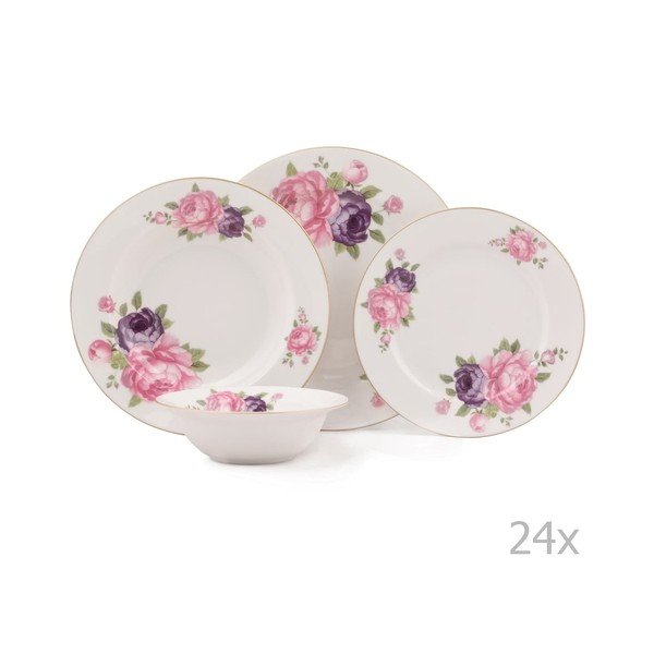 24-dielna sada porcelánového riadu Summer