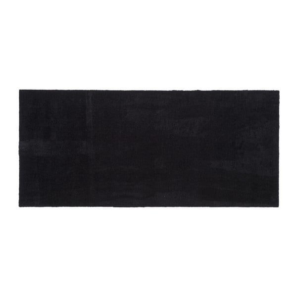 Čierna rohožka Tica copenhagen Unicolor, 67 × 150 cm