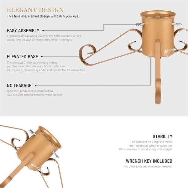 Červený kovový stojan na vianočný stromček Tree Nest Grace-image-3