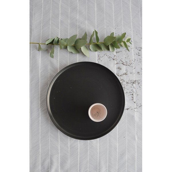 Čierny kameninový veľký tanier ÅOOMI Luna, ø 27,5 cm-image-2