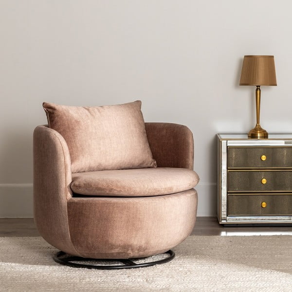 Svetlohnedé kreslo – Ixia-image-1