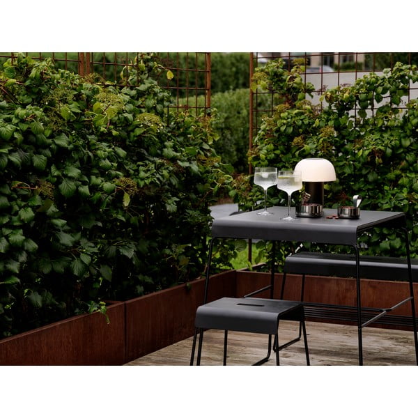 Čierny kovový jedálenský stôl 58x75 cm A-Café – Zone-image-1