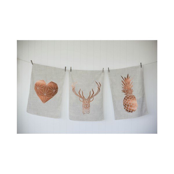 Sada 3 utierok Really Nice Things Copper Hipster