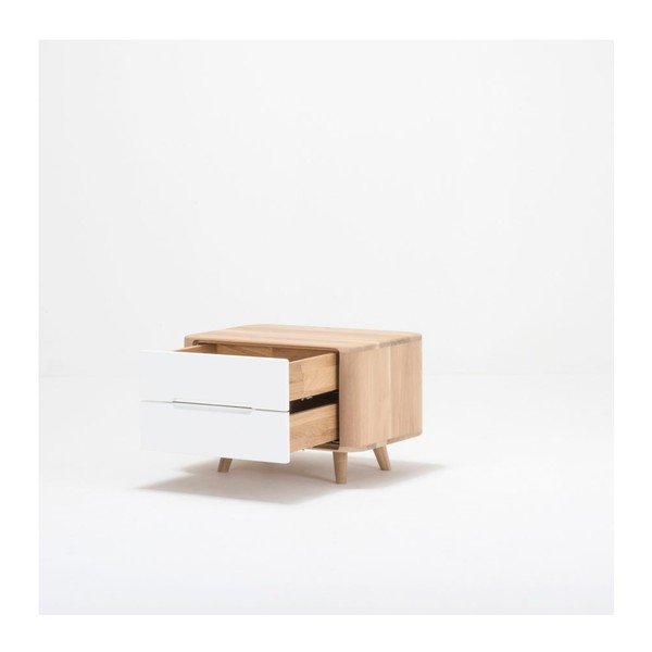 Nočný stolík z dubového dreva Gazzda Ena One, 60 × 42 × 40 cm-image-1