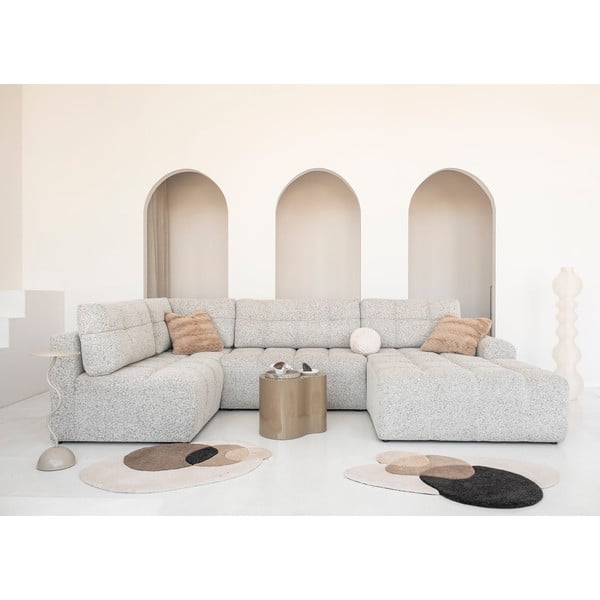 Béžová rozkladacia modulárna rohová pohovka s úložným priestorom (ľavý roh) Lulu – Miuform-image-2