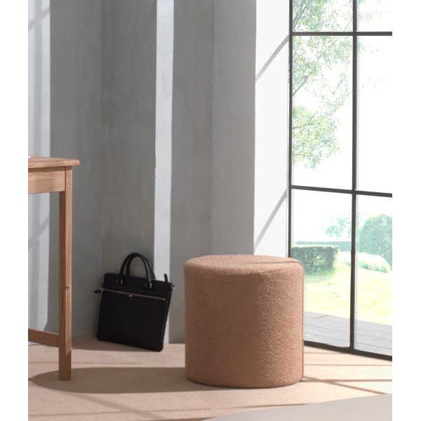 Hnedý detský puf z textílie buklé Forrest – Vipack-image-1