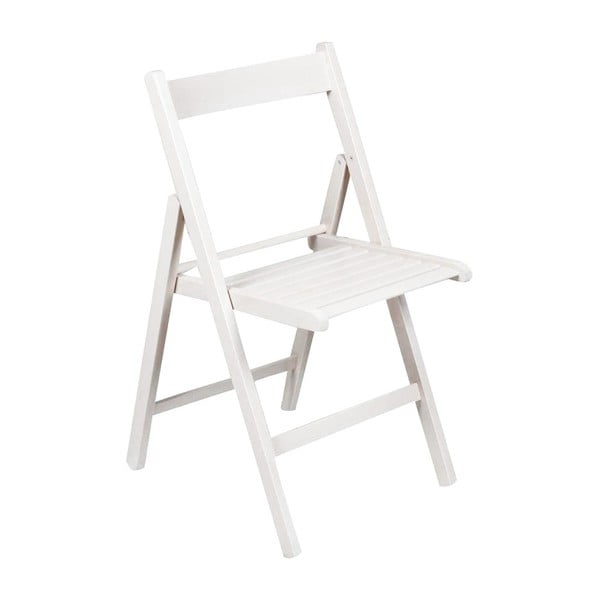 Biela skladacia stolička Clarity