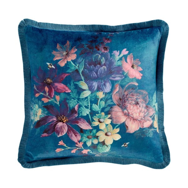 Zamatový dekoračný vankúš 45x45 cm Bridgerton Romantic Floral – Catherine Lansfield