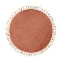 Hnedá kúpeľňová predložka ø 80 cm Tuft – Foutastic