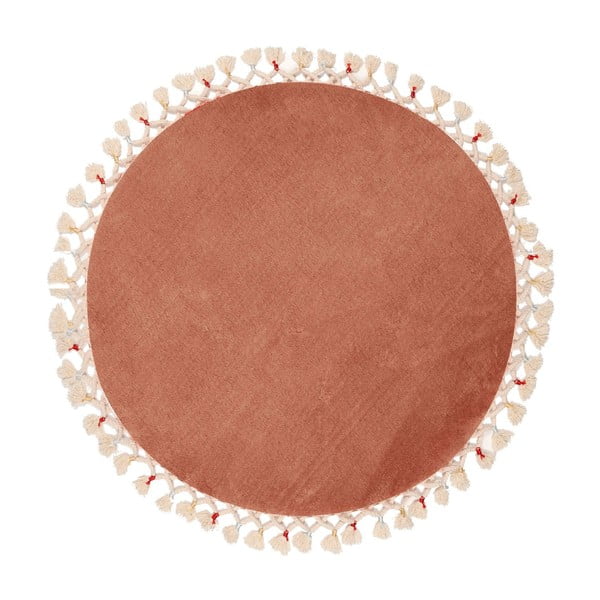 Hnedá kúpeľňová predložka ø 80 cm Tuft – Foutastic