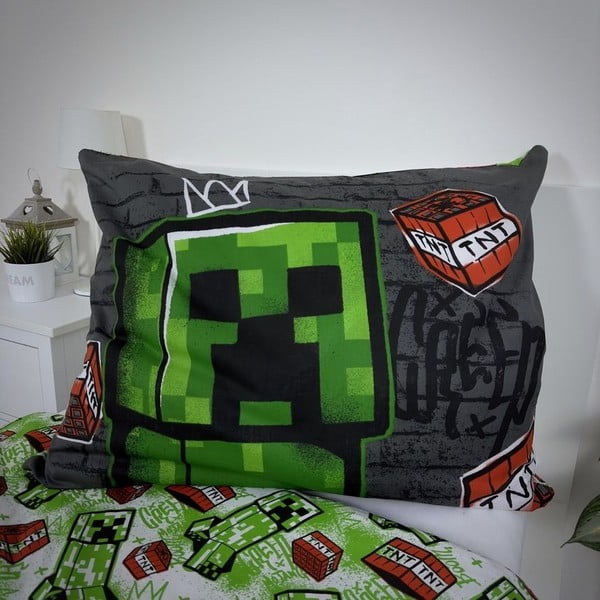 Bavlnené detské obliečky na jednolôžko 140x200 cm Minecraft Metro Art – Jerry Fabrics-image-4