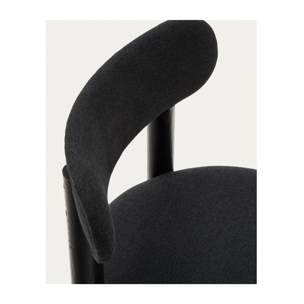 Čierne jedálenské stoličky z dubového dreva v súprave 2 ks Nebai – Kave Home-image-4