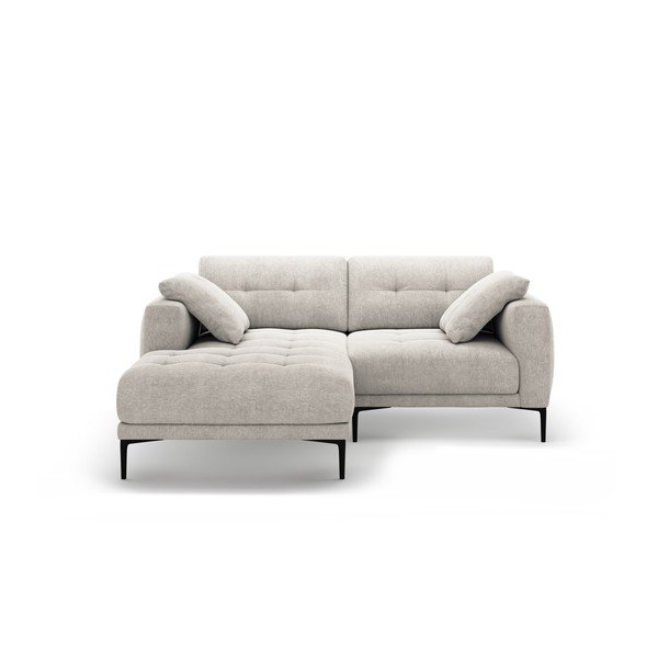 Béžová rohová pohovka (ľavý roh/s leňoškou) Bemy – Micadoni 