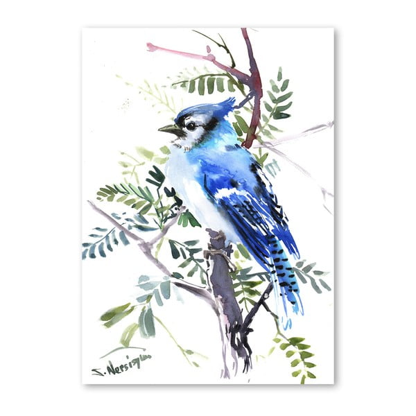 Autorský plagát Blue Jay od Surena Nersisyana, 42 × 30 cm