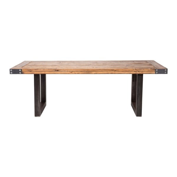 Jedálenský stôl s doskou z borovicového dreva Kare Design Offroad, 220 × 100 cm