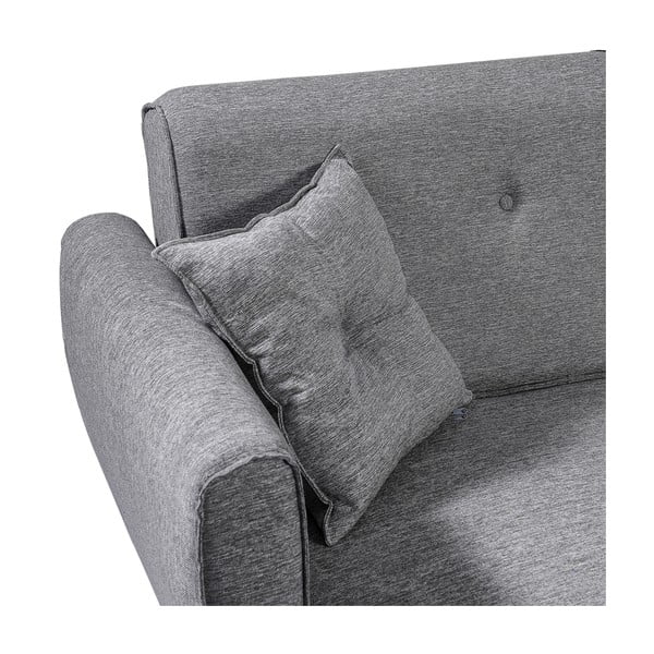 Sivá rozkladacia rohová pohovka Aria – Balcab Home-image-1