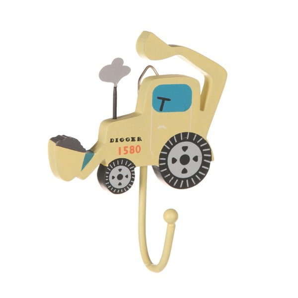 Žltý nástenný háčik Digger – Sass & Belle