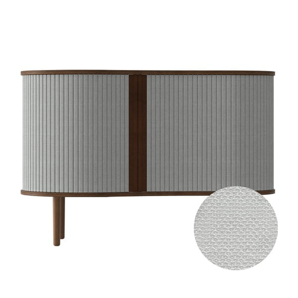 Sivo-hnedá nízka komoda v dekore duba s posuvnými dverami 100x67 cm Audacious – UMAGE-image-4