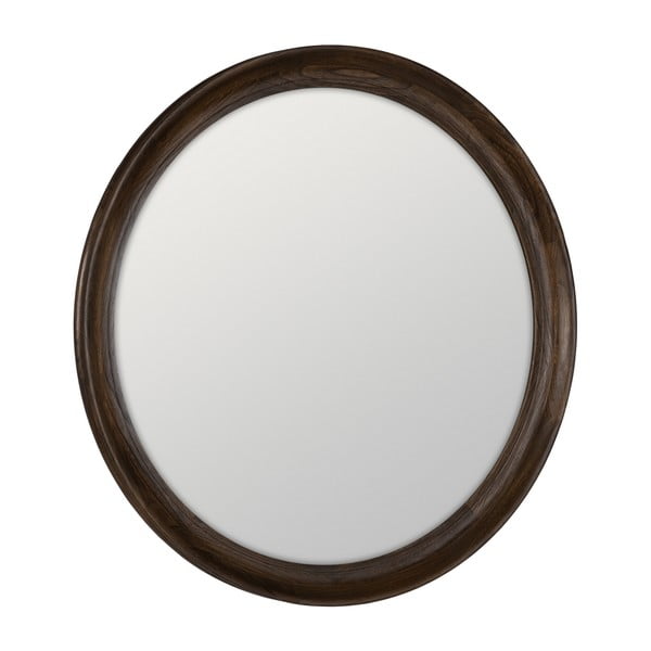 Nástenné zrkadlo s dreveným rámom ø 110,5 cm Paula – Ixia-image-1
