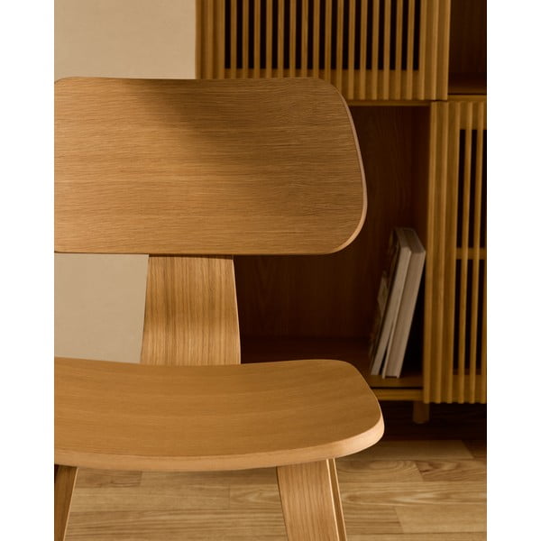 Jedálenská stolička v dekore duba v prírodnej farbe Gena – Kave Home-image-1