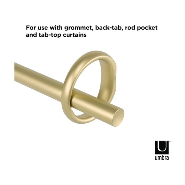 Oceľová roztiahnuteľná garniža 107 - 305 cm Ringlet - Umbra-image-4