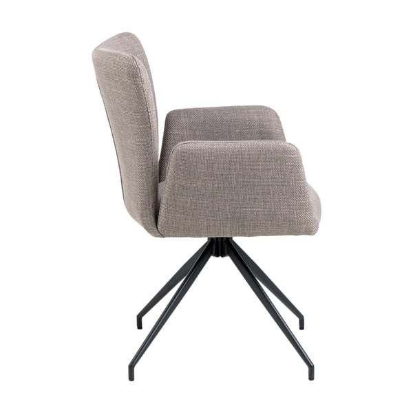 Sivé čalúnené jedálenské kreslá v súprave 2 ks Laura – Actona-image-4