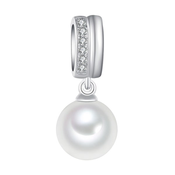 Náhrdelník s bielou perlou Pearls of London White Lady