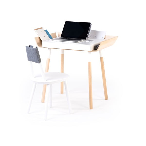 Biely písací stôl s 1 zásuvkou EMKO My Writing Desk-image-4