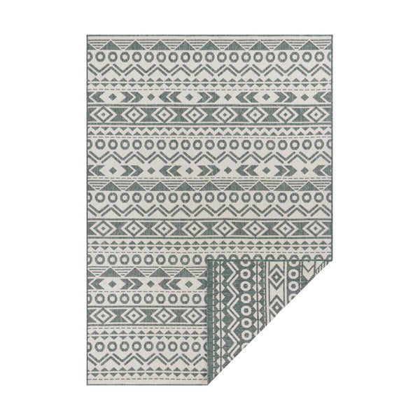 Zeleno-biely vonkajší koberec Ragami Roma, 80 x 150 cm