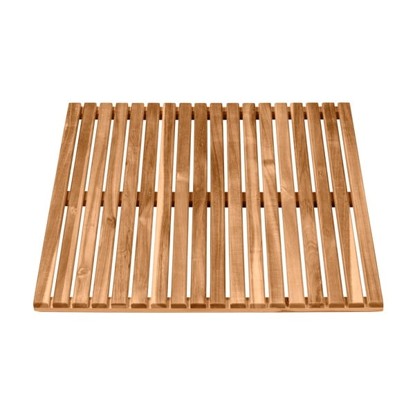 Kúpeľňová podložka z agátového dreva Wenko, 55 x 55 cm-image-1