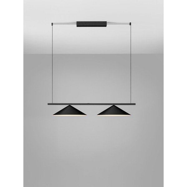 Matne čierne hliníkové LED závesné svietidlo Lui – Nova Luce-image-3