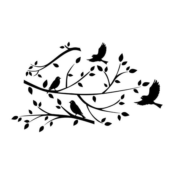 Samolepka MaDéco Tree Branch And Birds-image-1