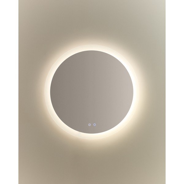 Nástenné zrkadlo s osvetlením ø 60 cm Mervi – Kave Home-image-4