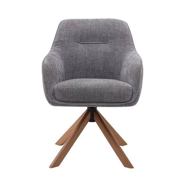 Sivé čalúnené jedálenské kreslá v súprave 2 ks Avola – Unique Furniture-image-4