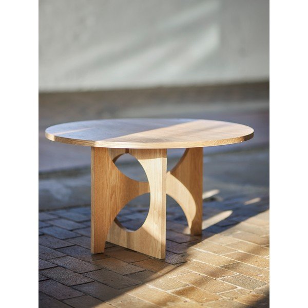Okrúhly konferenčný stolík v dekore jedľa v prírodnej farbe ø 80 cm Alden – Bloomingville-image-2