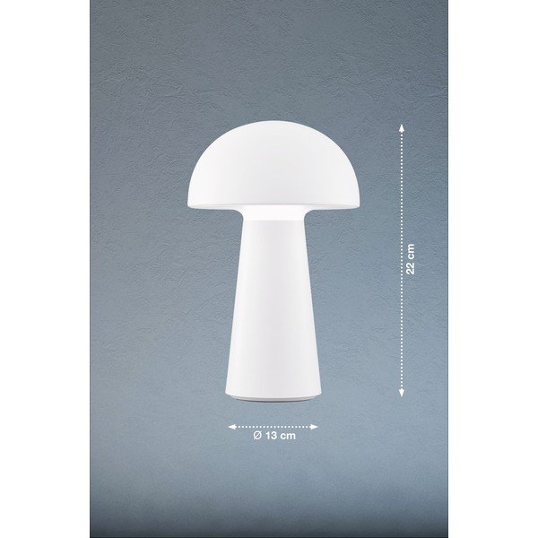 Biela LED stmievateľná stolová lampa so senzorom pohybu (výška 22 cm) Viga – Fischer &amp; Honsel-image-2
