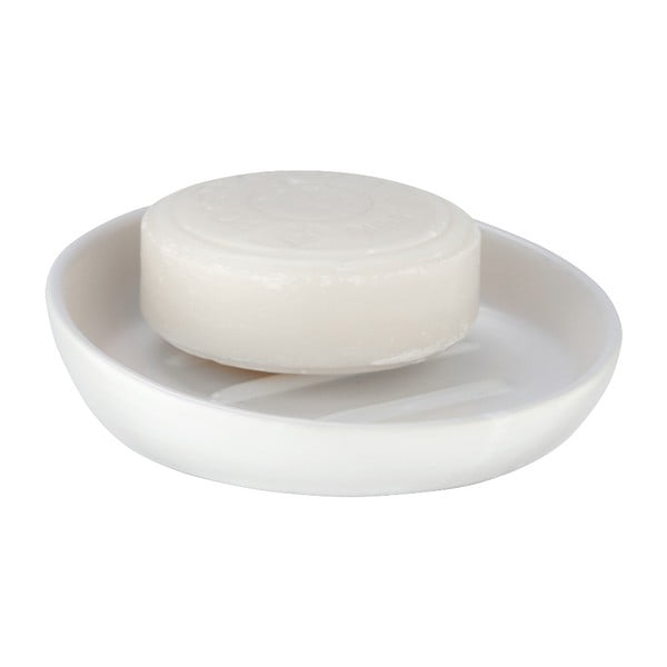 Biela keramická nádoba na mydlo Wenko Badi-image-1