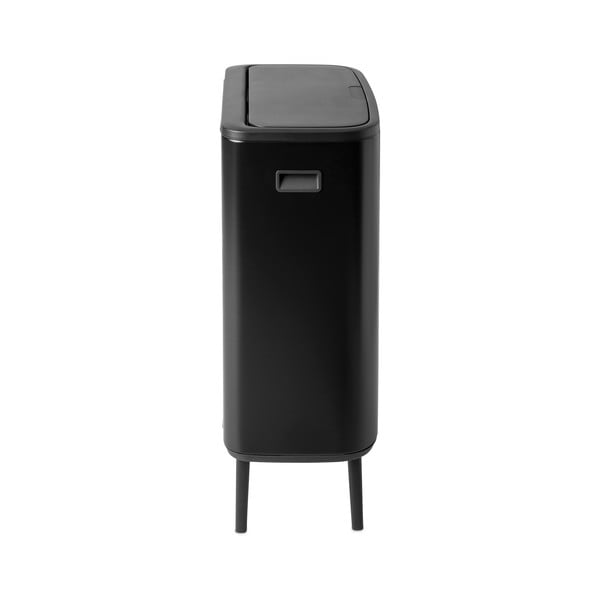 Matne čierny dotykový oceľový odpadkový kôš 60 l Bo Touch Bin Hi – Brabantia-image-2