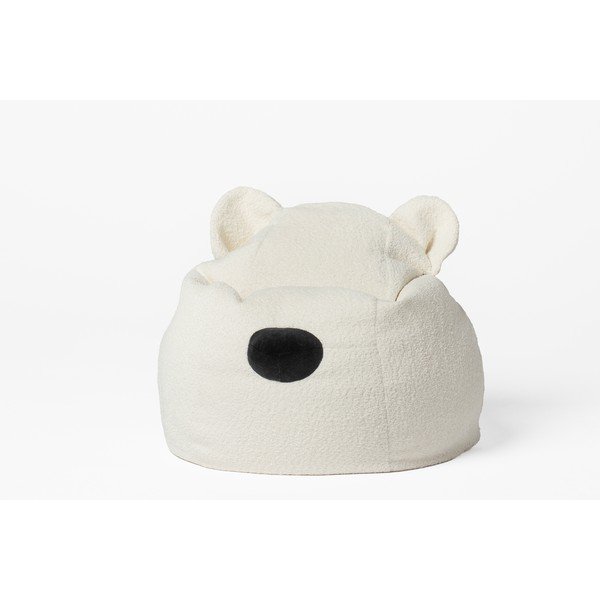 Krémovobiely detský sedací vak Bear – The Brooklyn Kids-image-1