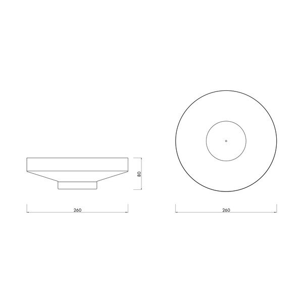 Kovová dekoratívna misa ø 26 cm Vilu – noo.ma-image-4