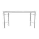 Svetlosivá kovová záhradná lavica Disc – Zone