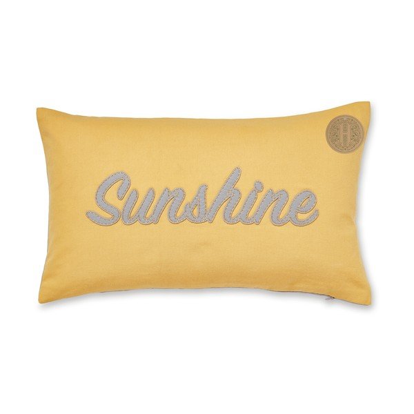 Žltý bavlnený dekoratívny vankúš Cooksmart ® Sunshine, 30 x 50 cm-image-2