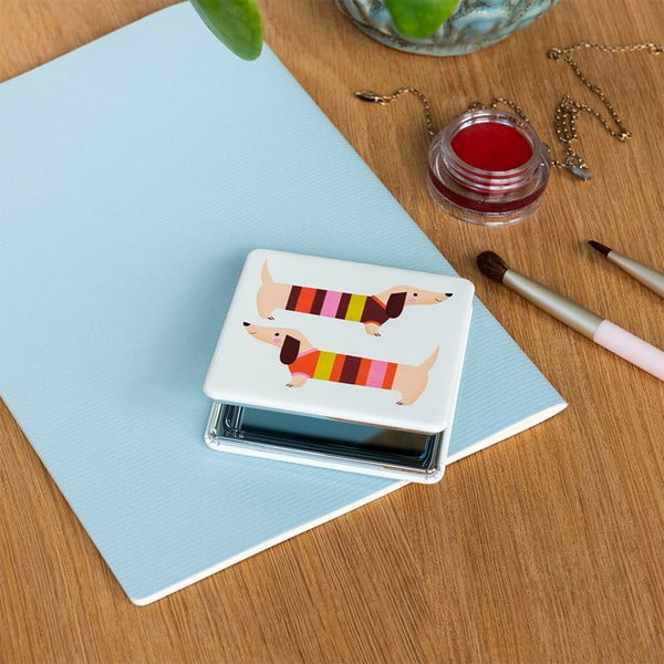 Kozmetické zväčšovacie zrkadlo 7x7 cm Sausage Dog – Rex London-image-1