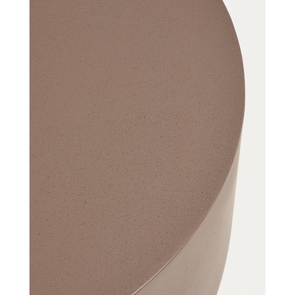 Betónový okrúhly Záhradný konferenčný stolík ø 60 cm Garbet – Kave Home-image-3