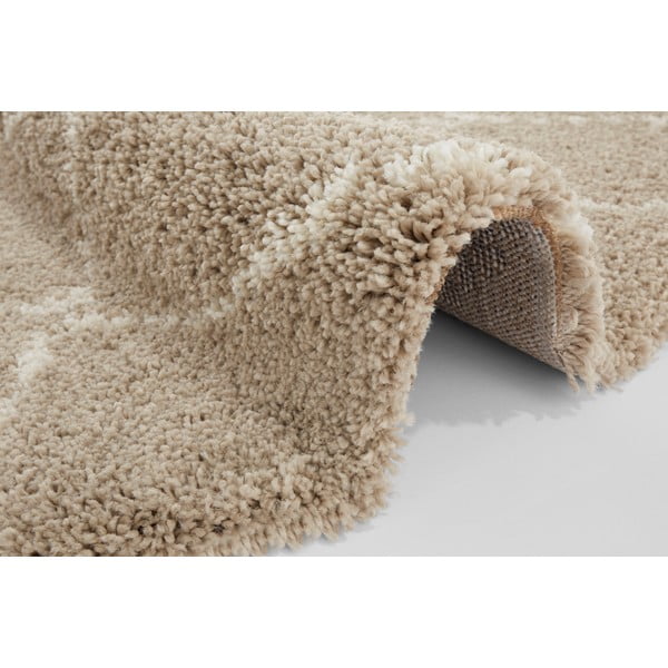 Svetlohnedý koberec Mint Rugs Hash, ⌀ 120 cm-image-1